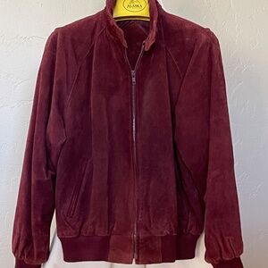 Suede Bomber Jacket